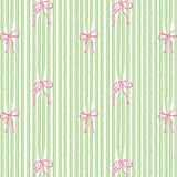 Bow Stripes Wallpaper