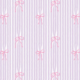 Bow Stripes Wallpaper