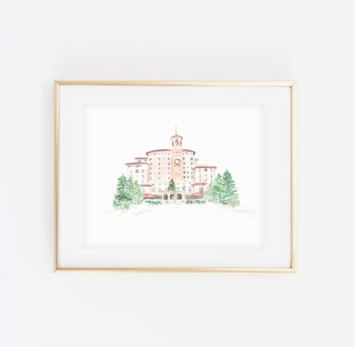 Broadmoor Watercolor Art Print-SQ3754384