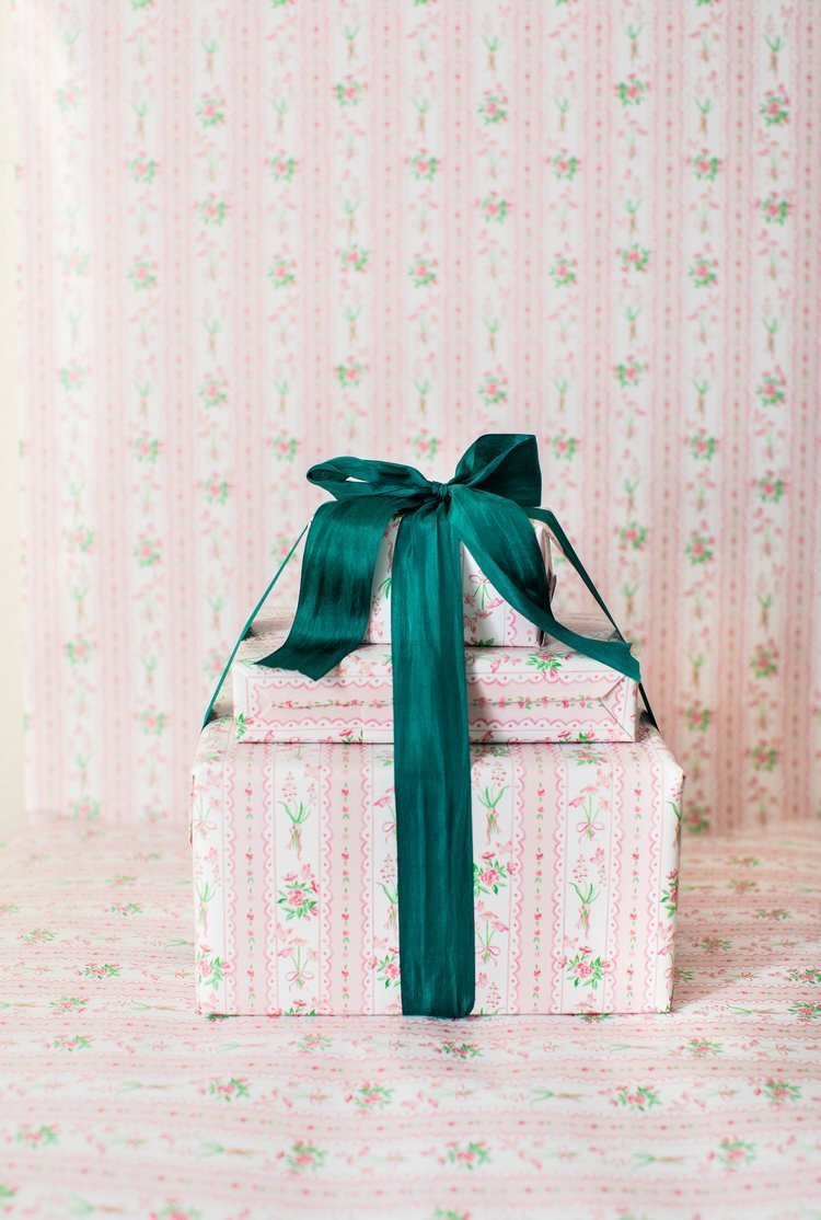Pretty in Pink Christmas Wrapping Paper