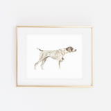 German Shorthair Pointer Art Print