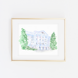 Greenbrier Hotel Art Print