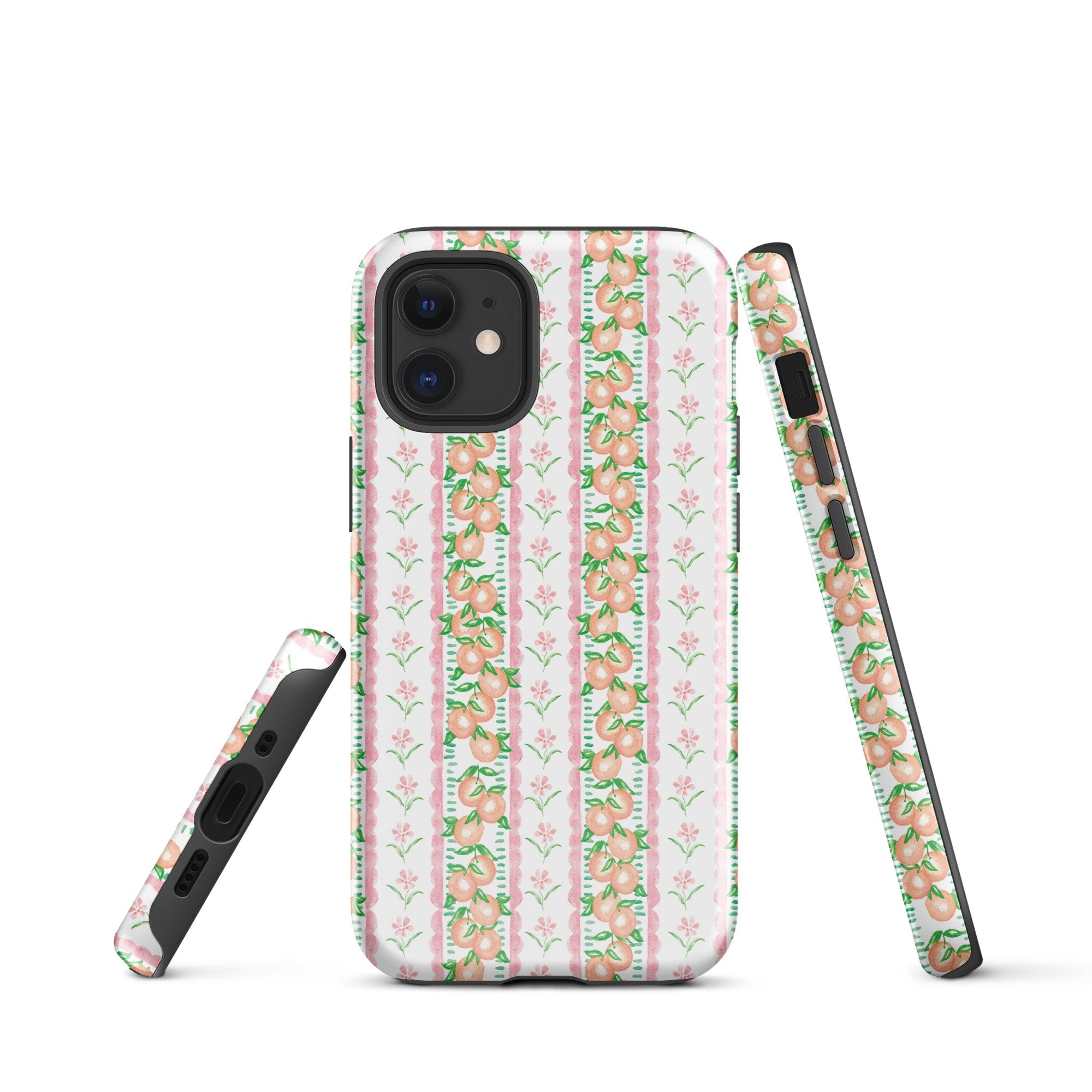 iPhone Case: Citrus Trellis in Clementine-665F6814A2217_iPhone-15-Pro-Max