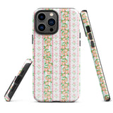 iPhone Case: Citrus Trellis in Clementine-665F6814A2217_iPhone-15-Pro-Max