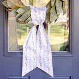 Woodland Christmas Holiday Wreath Sash