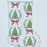 Christmas Tree Stocking Canvas