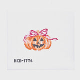 Pumpkin with Pink Bow Canvas