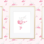 Ballet Bunny Leap Art Print-SQ6925719