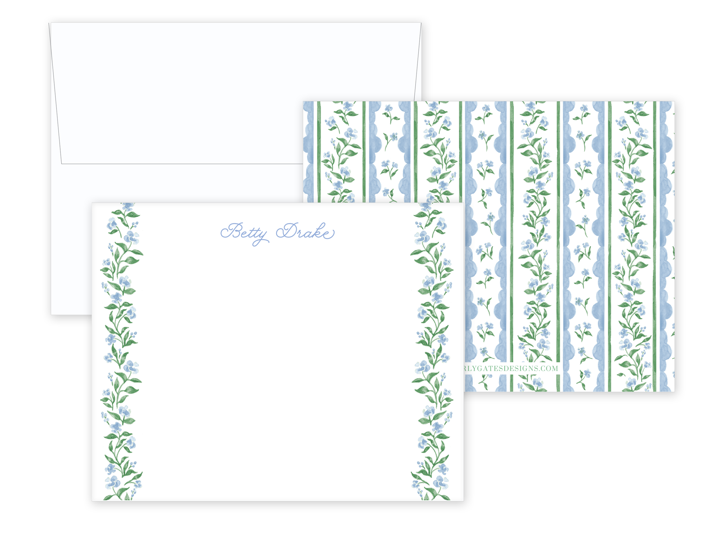 Blue Vine Stationery-SQ5825700