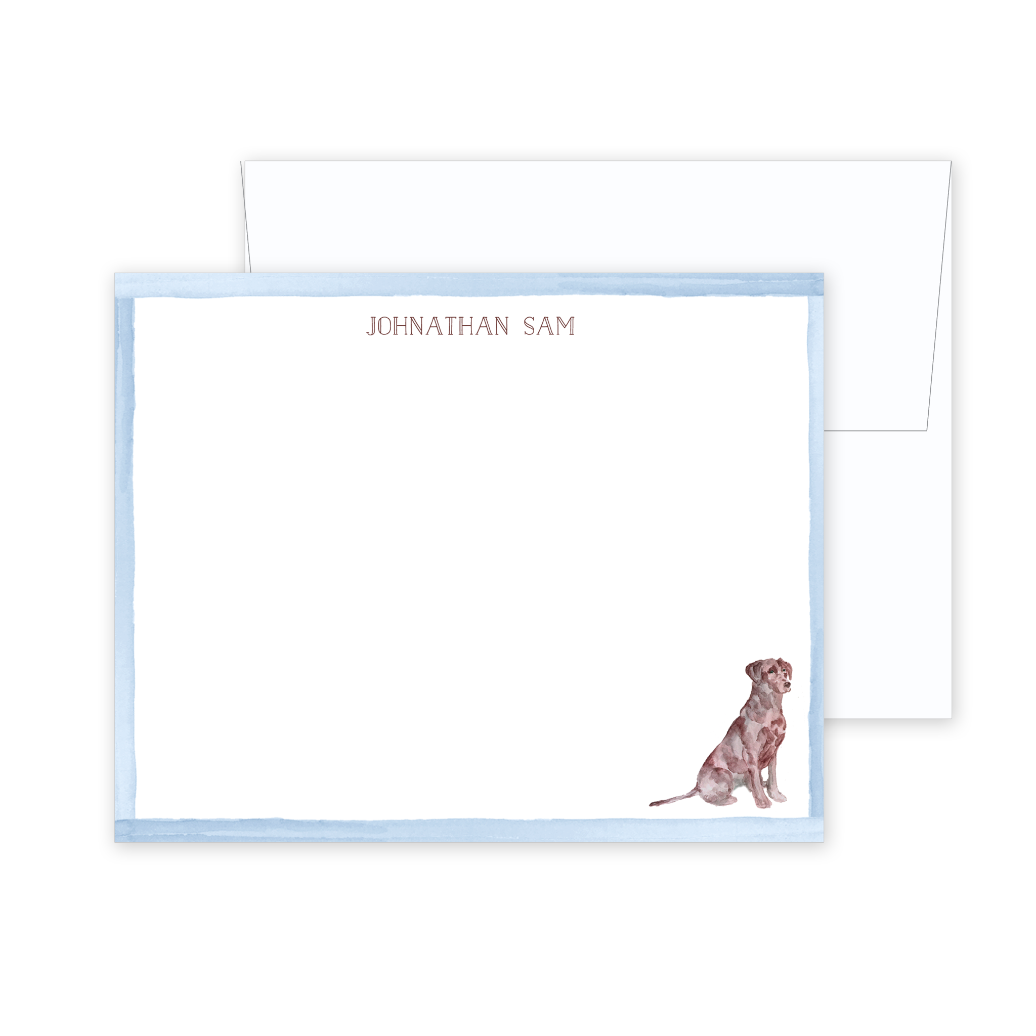 Chocolate Lab Stationery