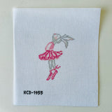 Stretching Ballet Bunny Canvas