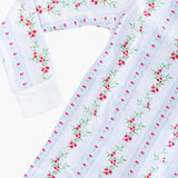 Holiday Floral Stripe Pajama Set