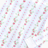 Holiday Floral Stripe Pajama Set