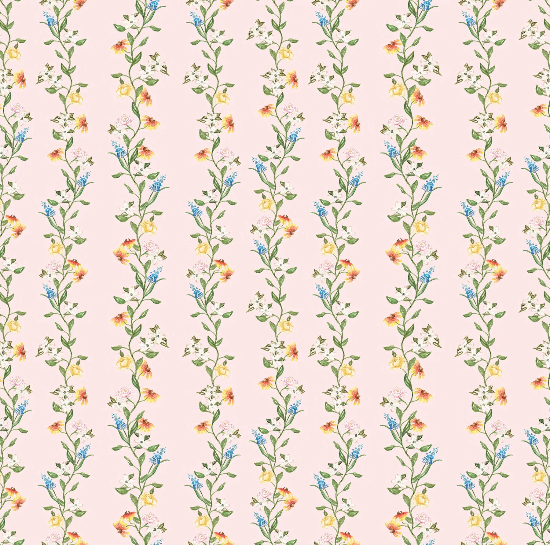 Garden Stripe Wallpaper