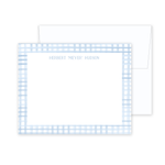 Blue Gingham Stationery