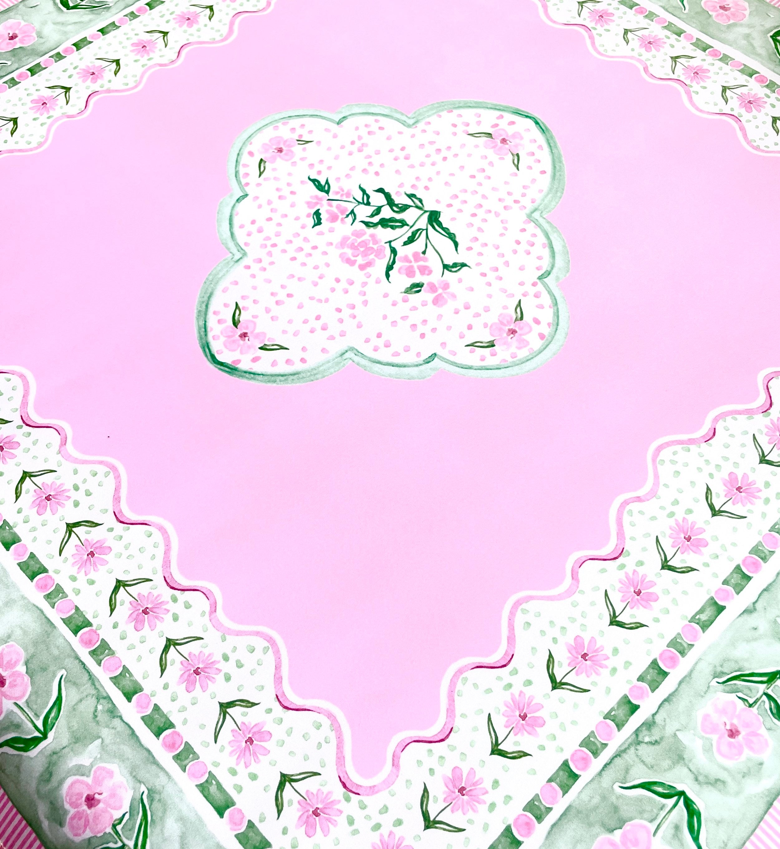 Garden Party Play Mat in Pink