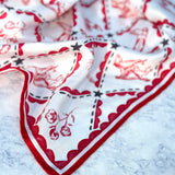 Red & Black Gameday Silk Scarf