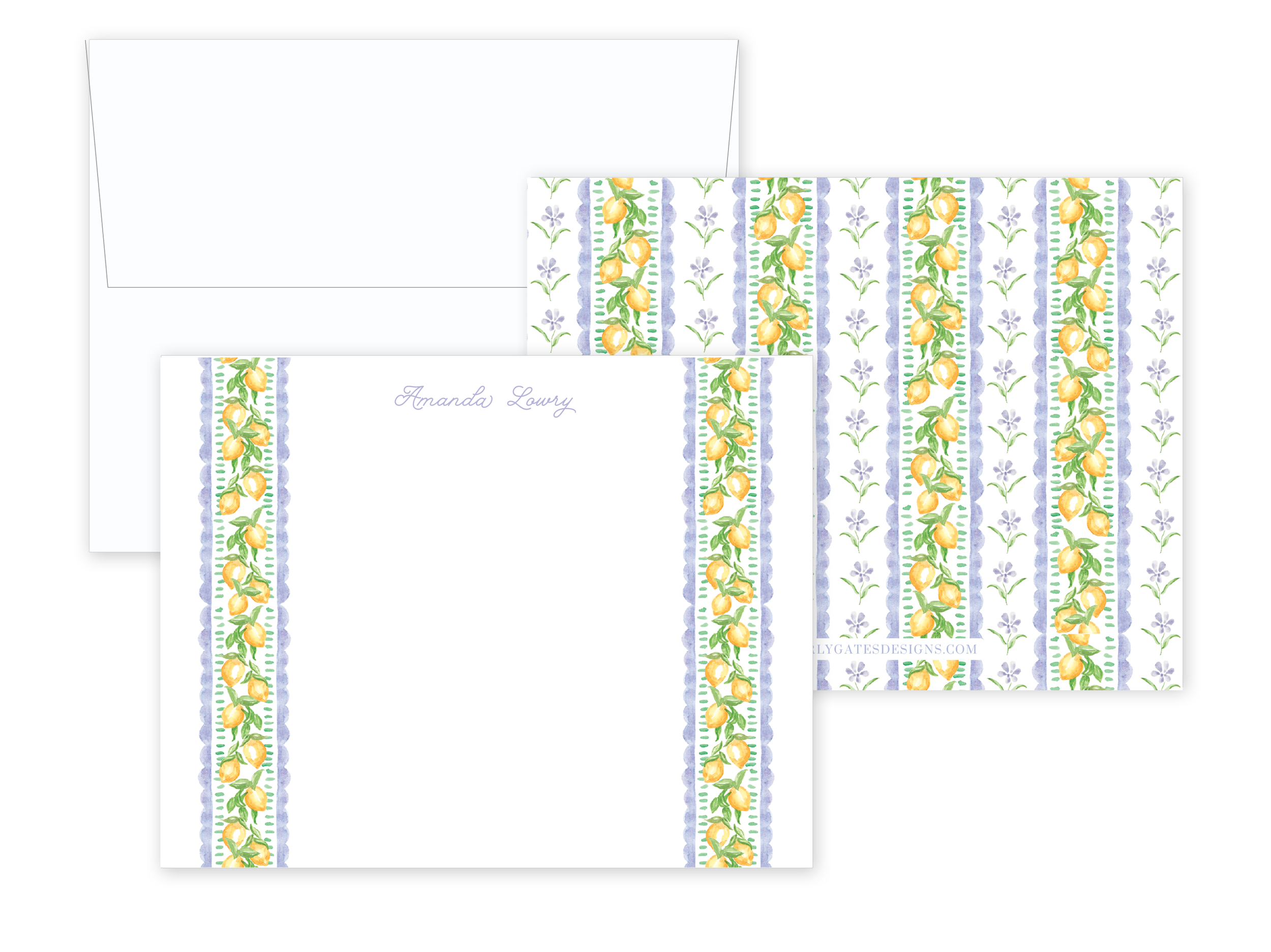 Lavender Lemon Stationery-SQ9790817