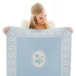 Floral Trellis Play Mat in Blue