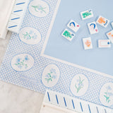 Floral Trellis Play Mat in Blue