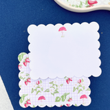 Red Cap Scalloped Stationery