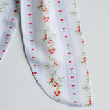 Floral Stripe Bow Topper
