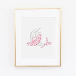 Ballet Bunny Twirl Art Print-SQ0020238