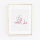 Ballet Bunny Twirl Art Print-SQ0020238