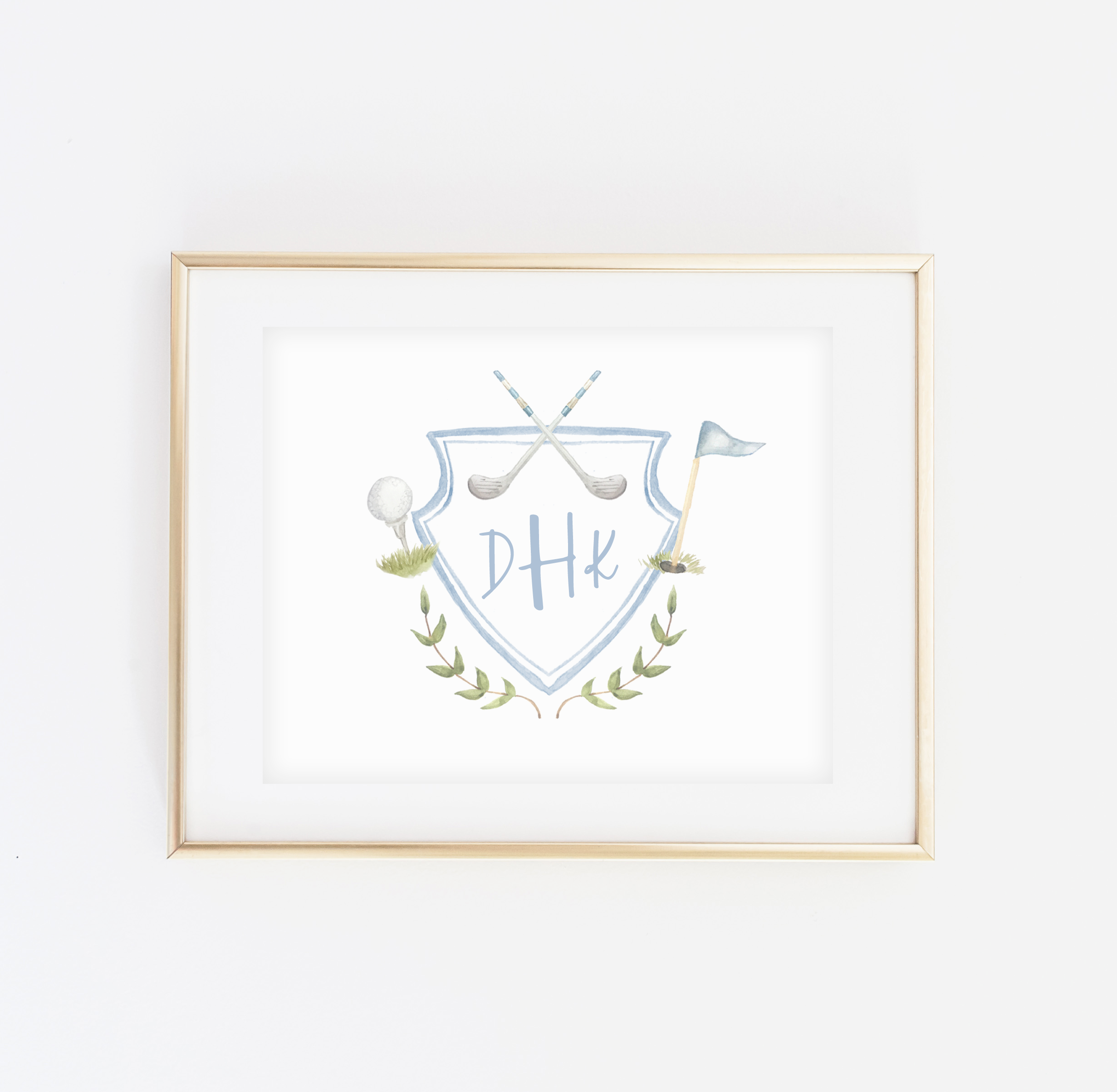 Golf Crest Art Print-SQ5603278