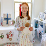 Holiday Floral Stripe Pajama Set