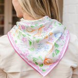 Stitching in the Garden Needlepoint Scarf