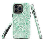 iPhone Case: Painted Porcelain in Green-666B136E9E933_iPhone-15-Pro-Max