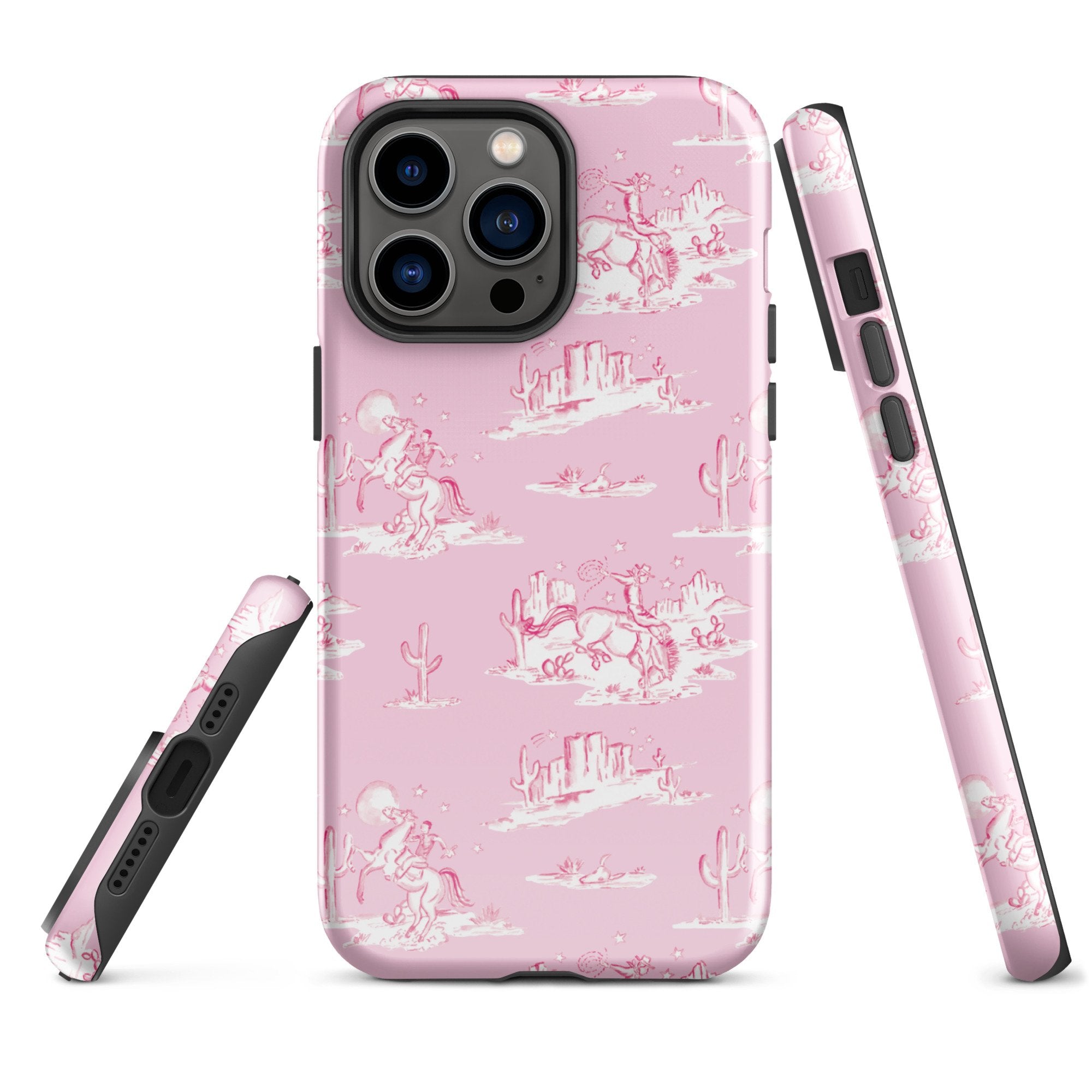 iPhone Case: Wild West Pink Toile-667AE71C4A1DB_iPhone-15-Pro-Max